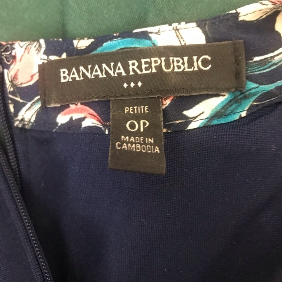 Banana Republic 0 Petite Fit & Flare Dress Knee Length - Picture 5 of 7